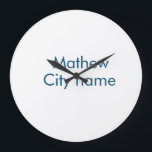 eenvoudige eerste letter monogram add your name le grote klok<br><div class="desc">ontwerp</div>