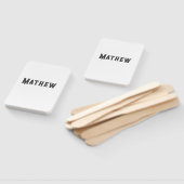 eenvoudige eerste letter monogram add your name le handwaaier (Niet-gemonteerd)