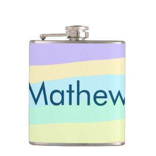 eenvoudige eerste letter monogram add your name le heupfles