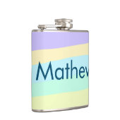 eenvoudige eerste letter monogram add your name le heupfles (Rechts)