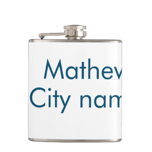 eenvoudige eerste letter monogram add your name le heupfles