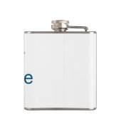 eenvoudige eerste letter monogram add your name le heupfles (Achterkant)