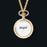 eenvoudige eerste letter monogram add your name le horloge<br><div class="desc">ontwerp</div>