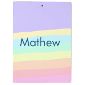 eenvoudige eerste letter monogram add your name le klembord (Achterkant)