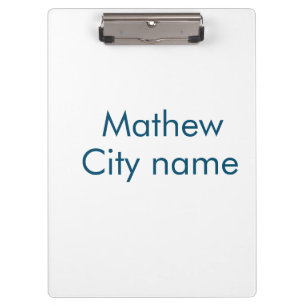 eenvoudige eerste letter monogram add your name le klembord