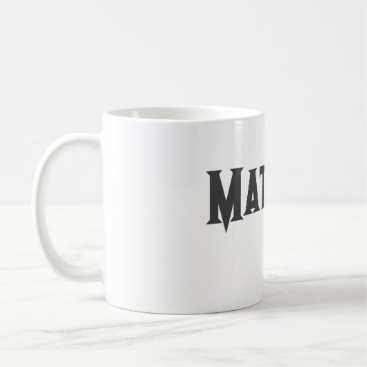 eenvoudige eerste letter monogram add your name le koffiemok (Links)