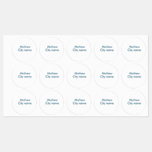 eenvoudige eerste letter monogram add your name le labels