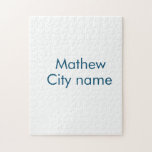 eenvoudige eerste letter monogram add your name le legpuzzel<br><div class="desc">ontwerp</div>