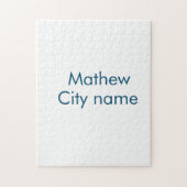 eenvoudige eerste letter monogram add your name le legpuzzel (Verticaal)