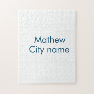 eenvoudige eerste letter monogram add your name le legpuzzel