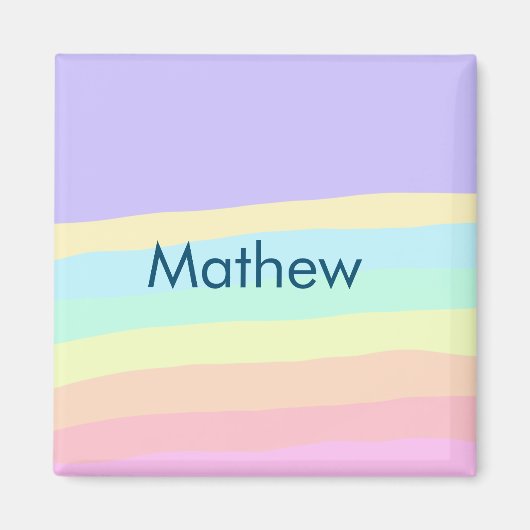 eenvoudige eerste letter monogram add your name le magneet (Voorkant)