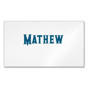 eenvoudige eerste letter monogram add your name le magnetisch visitekaartje