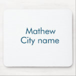 eenvoudige eerste letter monogram add your name le muismat<br><div class="desc">ontwerp</div>