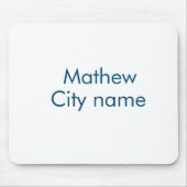 eenvoudige eerste letter monogram add your name le muismat (Voorkant)