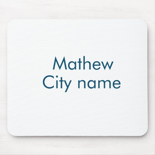 eenvoudige eerste letter monogram add your name le muismat (Voorkant)