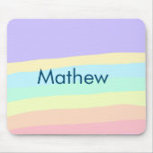 eenvoudige eerste letter monogram add your name le muismat (Voorkant)