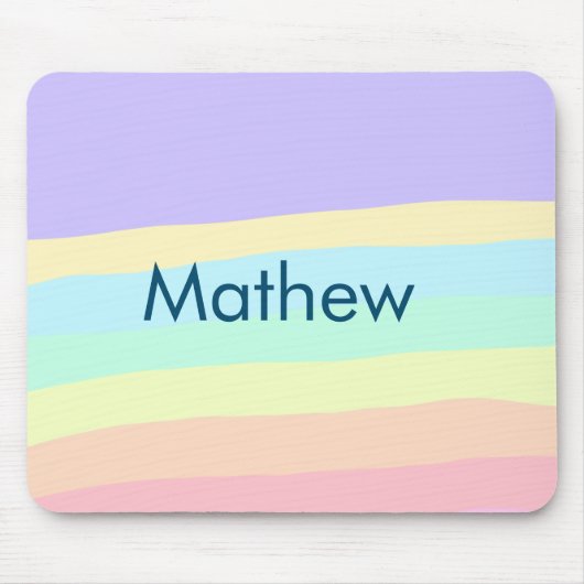 eenvoudige eerste letter monogram add your name le muismat (Voorkant)