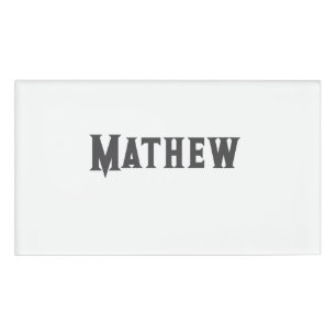 eenvoudige eerste letter monogram add your name le naambadge