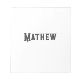 eenvoudige eerste letter monogram add your name le notitieblok