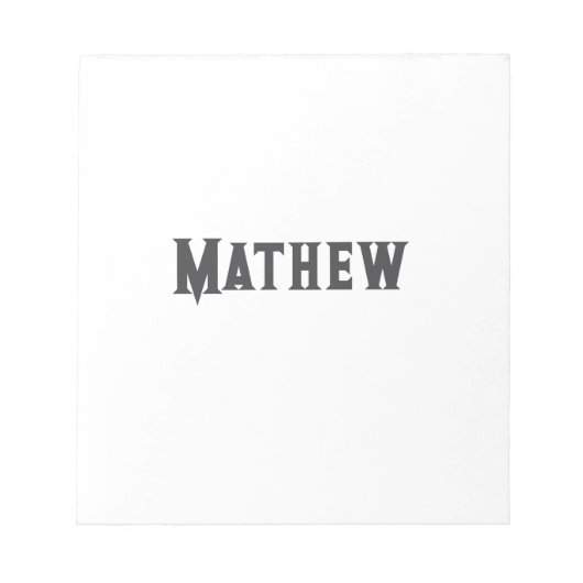 eenvoudige eerste letter monogram add your name le notitieblok (Voorkant)