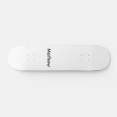 eenvoudige eerste letter monogram add your name le persoonlijk skateboard (Horizontaal)