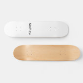 eenvoudige eerste letter monogram add your name le persoonlijk skateboard (Horizontaal)