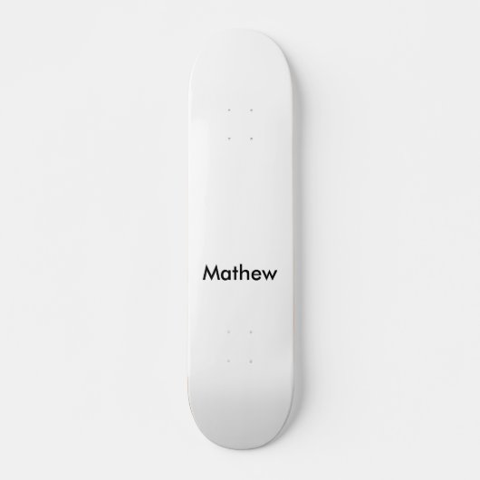 eenvoudige eerste letter monogram add your name le persoonlijk skateboard (Voorkant)