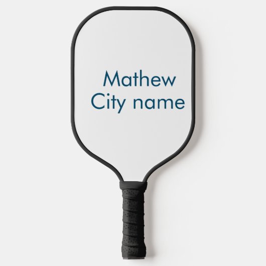 eenvoudige eerste letter monogram add your name le pickleball paddle (Voorkant)