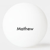 eenvoudige eerste letter monogram add your name le pingpongbal (Voorkant)