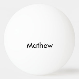 eenvoudige eerste letter monogram add your name le pingpongbal