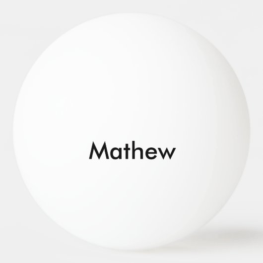 eenvoudige eerste letter monogram add your name le pingpongbal (Voorkant)