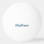 eenvoudige eerste letter monogram add your name le pingpongbal (Voorkant)