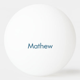 eenvoudige eerste letter monogram add your name le pingpongbal