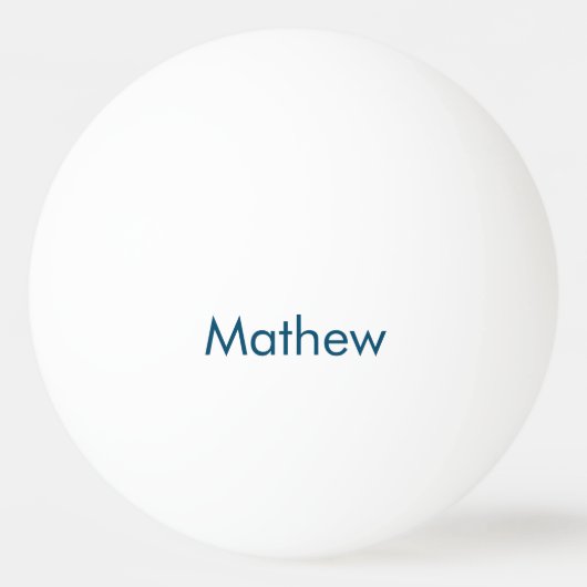 eenvoudige eerste letter monogram add your name le pingpongbal (Voorkant)