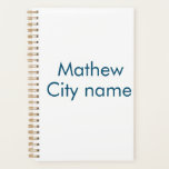 eenvoudige eerste letter monogram add your name le planner<br><div class="desc">ontwerp</div>