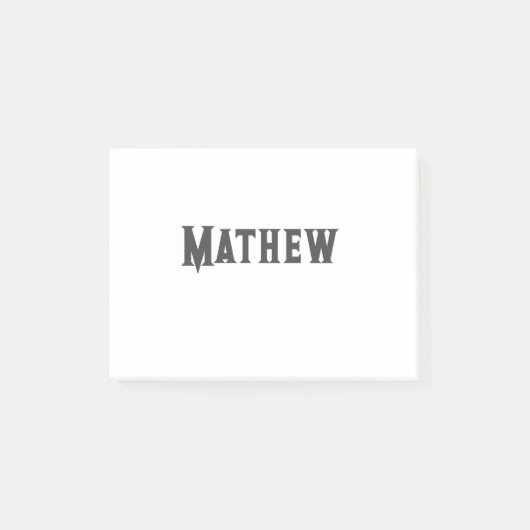 eenvoudige eerste letter monogram add your name le post-it® notes (Voorkant)