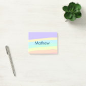 eenvoudige eerste letter monogram add your name le post-it® notes (Kantoor)
