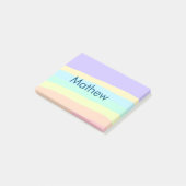 eenvoudige eerste letter monogram add your name le post-it® notes (Schuin)