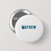 eenvoudige eerste letter monogram add your name le ronde button 5,7 cm (Voorkant /achterkant)