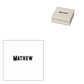 eenvoudige eerste letter monogram add your name le rubberstempel (Gestempeld)