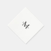 eenvoudige eerste letter monogram add your name le servet (Hoek)