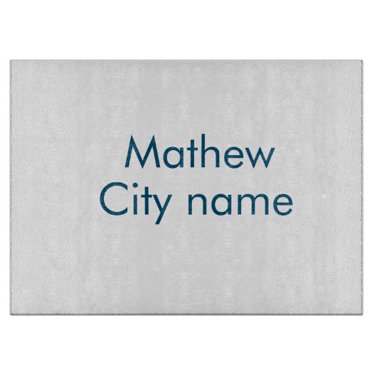 eenvoudige eerste letter monogram add your name le snijplank (Voorkant)