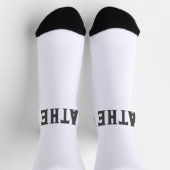 eenvoudige eerste letter monogram add your name le sokken (Top)