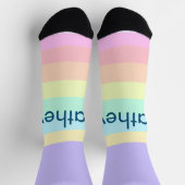 eenvoudige eerste letter monogram add your name le sokken (Top)