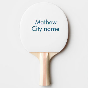 eenvoudige eerste letter monogram add your name le tafeltennisbatje