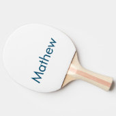 eenvoudige eerste letter monogram add your name le tafeltennisbatje (Zijkant)