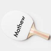 eenvoudige eerste letter monogram add your name le tafeltennisbatje (Zijkant)
