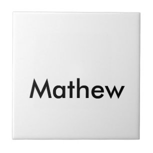 eenvoudige eerste letter monogram add your name le tegeltje