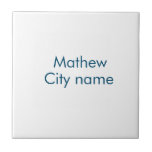 eenvoudige eerste letter monogram add your name le tegeltje<br><div class="desc">ontwerp</div>