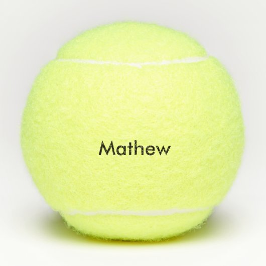 eenvoudige eerste letter monogram add your name le tennisballen (Voorkant)